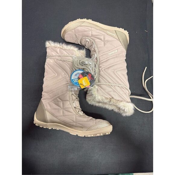 New Columbia Minx Mid III Quilted Snow Boots 6 Oxford Tan Fawn - Picture 4 of 7